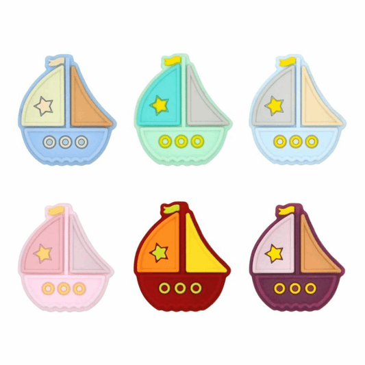 Boat Silicone Beads - 28*25mm