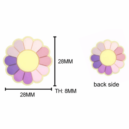 Sun Flower Silicone Beads - 28*28mm