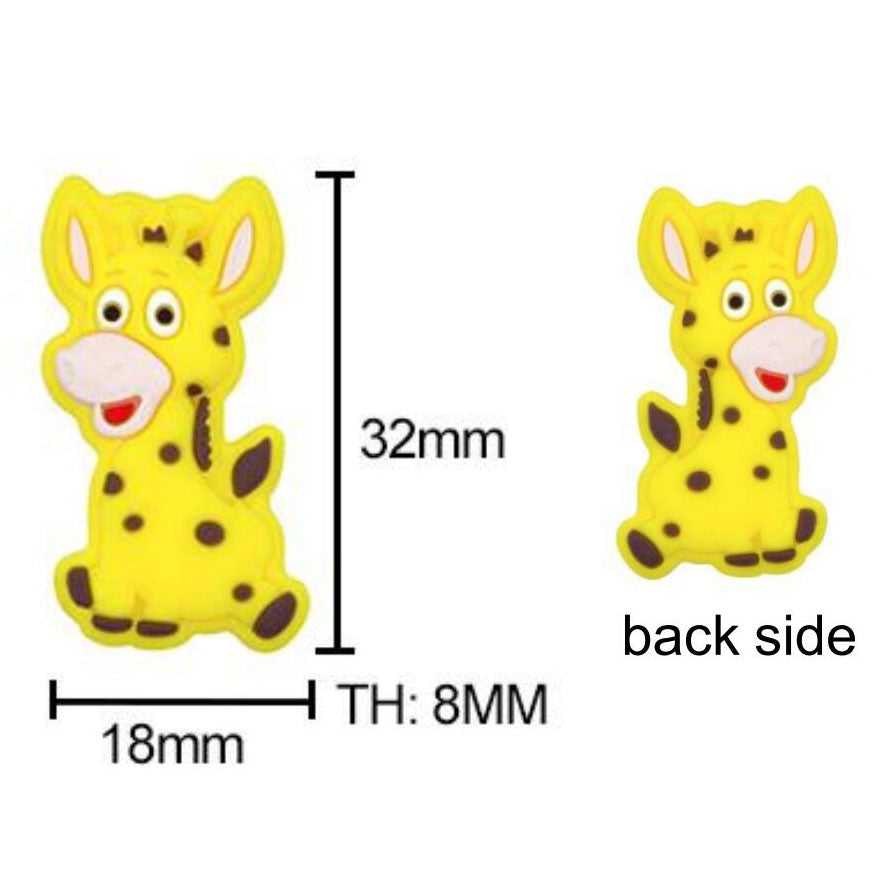 Giraffe Silicone Beads - 32*18mm