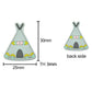 Indian Tent/Tepee/Tipi Silicone Beads - 30*25mm