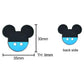 Mouse Head Silicone Beads - 30*35mm