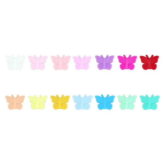 3D Butterfly Silicone Beads - 24*32mm