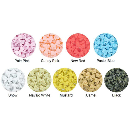 Bowknot Glitter Silicone Beads - 28*22mm