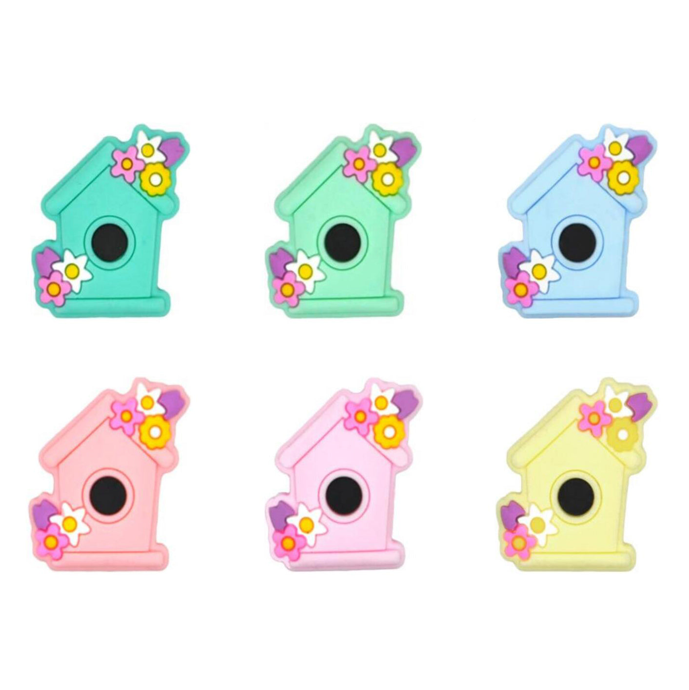Bird House Silicone Beads Focal Beads - 28*25mm