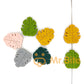 Silicone Monstera Leaf Beads 35*30mm