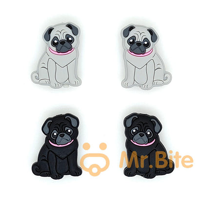 Dog Silicone Focal Beads 23*31mm