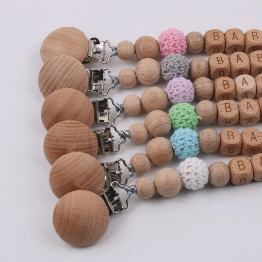 Personalized - Dummy Pacifier Chain Clip